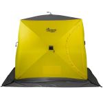 Палатка зимняя Premier Fishing Куб-3 желтый/серый (PR-WFSC-210YG)