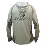 Футболка Kosadaka Ice Silk Sunblock серая с капюшоном, дл.рукав ISS-TS-Gr/2XL