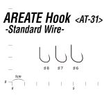 Крючок форелевый одинарный Decoy AT-31 Areate Hook #7