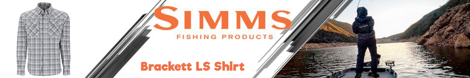 Simms Brackett LS Shirt, Sterling Plaid
