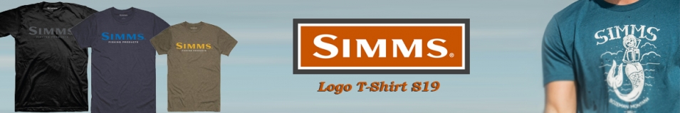 Simms Logo T-Shirt, Black
