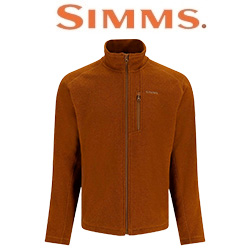 Simms Rivershed Full Zip Fleece Jacket, Cobia Heather