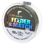 Леска монофильная Salmo Diamond Feeder & Match Fluoro Coated Olive Green 150/023