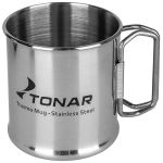 Кружка металлическая 300ML складные ручки Тонар (T.TK-035-300)