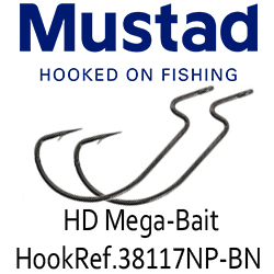 Mustad HD Mega-Bait Hook Ref.38117NP-BN