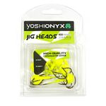 Джиг-головка Yoshi Onyx Jig Bros Шар 1, вес 17.5 г, 8 шт., цвет лимонный (крючок Eagle Claw)