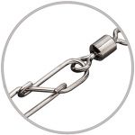Вертлюг с застежкой Pontoon21 Eight Lock Snap&Power Swivel PA-SS77728-08