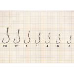 Крючок офсетный Fish Season Double Lock Worm, №1/0, покрытие BN (4 шт)