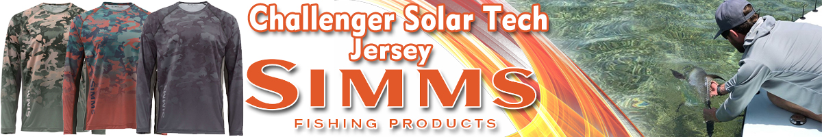 Simms Challenger Solar Tech Jersey, Hex Flo Camo Timber