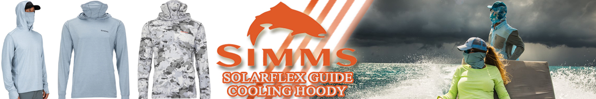 Simms SolarFlex Guide Cooling Hoody, Steel Blue