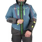Костюм-поплавок мужской зимний ХСН "Rescuer V prosport", hardguard, бирюза (зеленые молнии) (48-50/176)