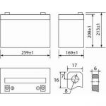 Аккумулятор Delta DT 1275