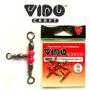 Vido Craft Barrel Triple Swivels Style VD-BTSS