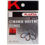 Крючки одинарные Kaida Chinu With Ring размер - №4