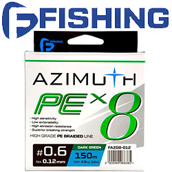 F-Fishing Azimuth PE X8 Dark Green 150m