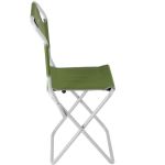 Стул туристический со спинкой Nisus СР-450.19с (ст.труба д19) Green (T-N-TC-450.19s-G)
