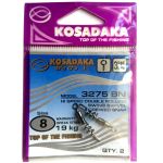 Застежка спиральная с двойным высокоскор. вертлюгом №4 35kg (3шт.) Kosadaka 3275BN-4
