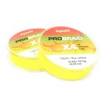 Плетенный шнур Ayashi Pro Braid-X4 Fluo Yellow 100m d-0,16mm