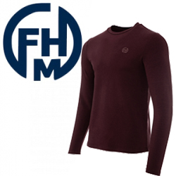 Лонгслив FHM Wave Terry V2 Бордовый