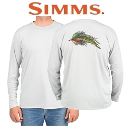 Simms Solar Tech Tee Muskie Fly Sterling