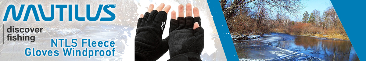 NTLS Fleece Gloves Windproof Dark Blue без пальцев
