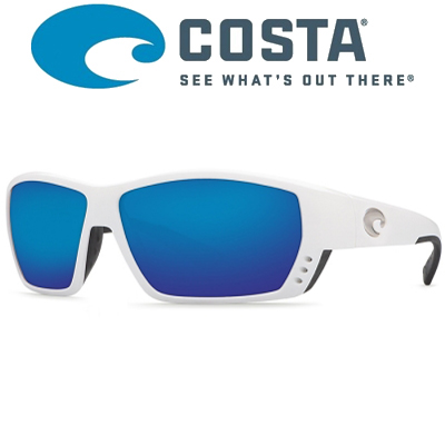 Costa Tuna Alley 580 P White/Blue Mirror