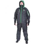Костюм-поплавок мужской зимний Shaman "Angler" (S-312-0) -40, hardguard, черный (зеленые молнии) 52-54/182