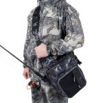 Сумка рыболовная "Yaman" Fishing Shoulder Bag, 40х43х10 см, цв. серый камуфляж