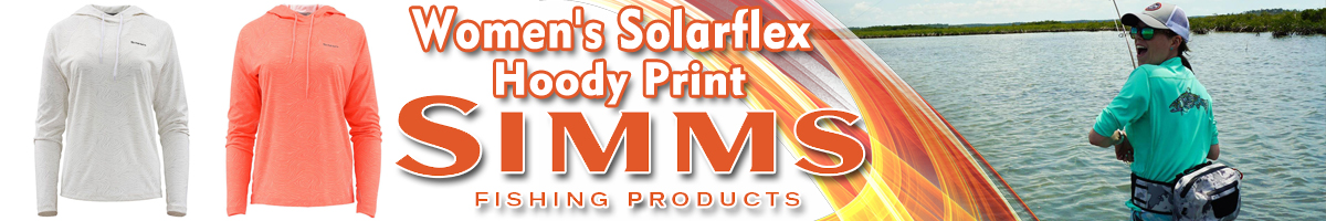 Simms Women's Solarflex Hoody Print, Eddy White