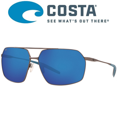Costa Pilothouse 580P Matte Dark Gunmetal + Deep Blue/Black/Blue Mirror 580P