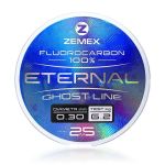 Леска флюорокарбон Zemex Eternal 100% Fluorocarbon 25m, d 0.09 mm, 0.6 kg, clear