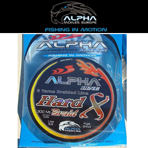 Alpha Line Hard Braid 8 Yarns Dyneema 300m