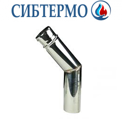 Труба угловая для банной печи "Сибтермо"