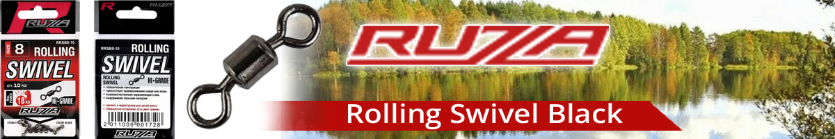 Ruzza Rolling Swivel Black