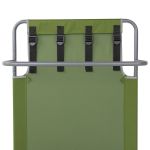 Кровать походная Nisus 120кг (стальная труба д.22) зеленый ромб/серый (T-N-BD630-98828-G)