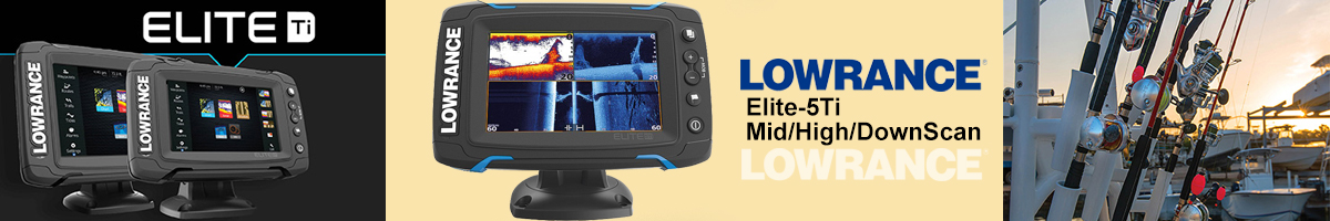 Lowrance Elite-5Ti Mid/High/DownScan
