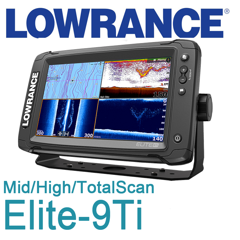 Lowrance Elite-9Ti Mid/High/TotalScan