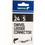 Коннекторы для поводков с вертлюгом Salmo 24кг 5шт.