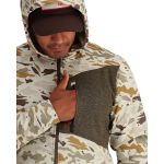 Толстовка Simms CX Hoody - Full Zip, Dark Stone/Ghost Camo Stone, XL
