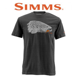 Simms Kype Jaw T-Shirt Charcoal Heather