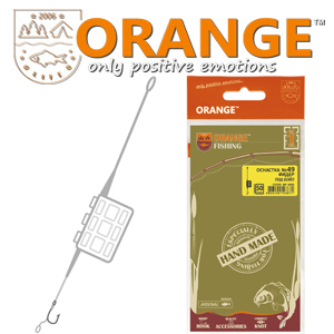 Orange #49 2 in 1 Cage Feeder Leadcore Оснастка карповая