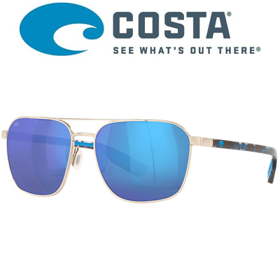 Costa Wader 580P Brushed Silver/Blue Mirror 580P