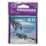 Вертлюг роликовый рифленый №1 43kg (4шт.) Kosadaka 2002BN-1
