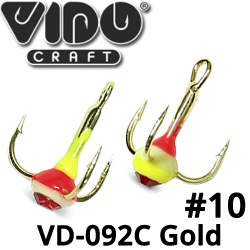 Vido Craft VD-092C (BN) Тройник "Капля" №10 Золото