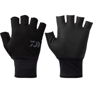 Перчатки Daiwa DG-8125W Windproof Beltless Gloves 5 Cuts [Black] 2XL
