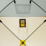 Палатка зимняя утепленная Helios Куб 1,5х1,5 yellow/gray (HS-ISCI-150YG)