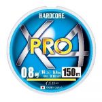 Плетеный шнур Duel PE Hardcore X4 Pro 150m Yellow #1.2 9.0Kg (0.19mm)