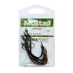 Крючки Mustad Catfish 412NP-BN размер 2/0  - 7 шт./уп.