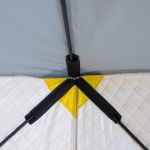 Палатка зимняя утепленная Helios Куб 1,8х1,8 yellow/gray (HS-ISCI-180YG)