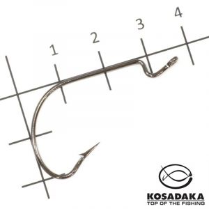 Крючок офсетный Kosadaka SOI BN №2/0 T-0,85mm L-39mm (уп.5шт.) 3025BN-2/0